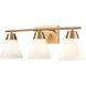 Vivica Vanity Light Wall Light in Brushed Gold