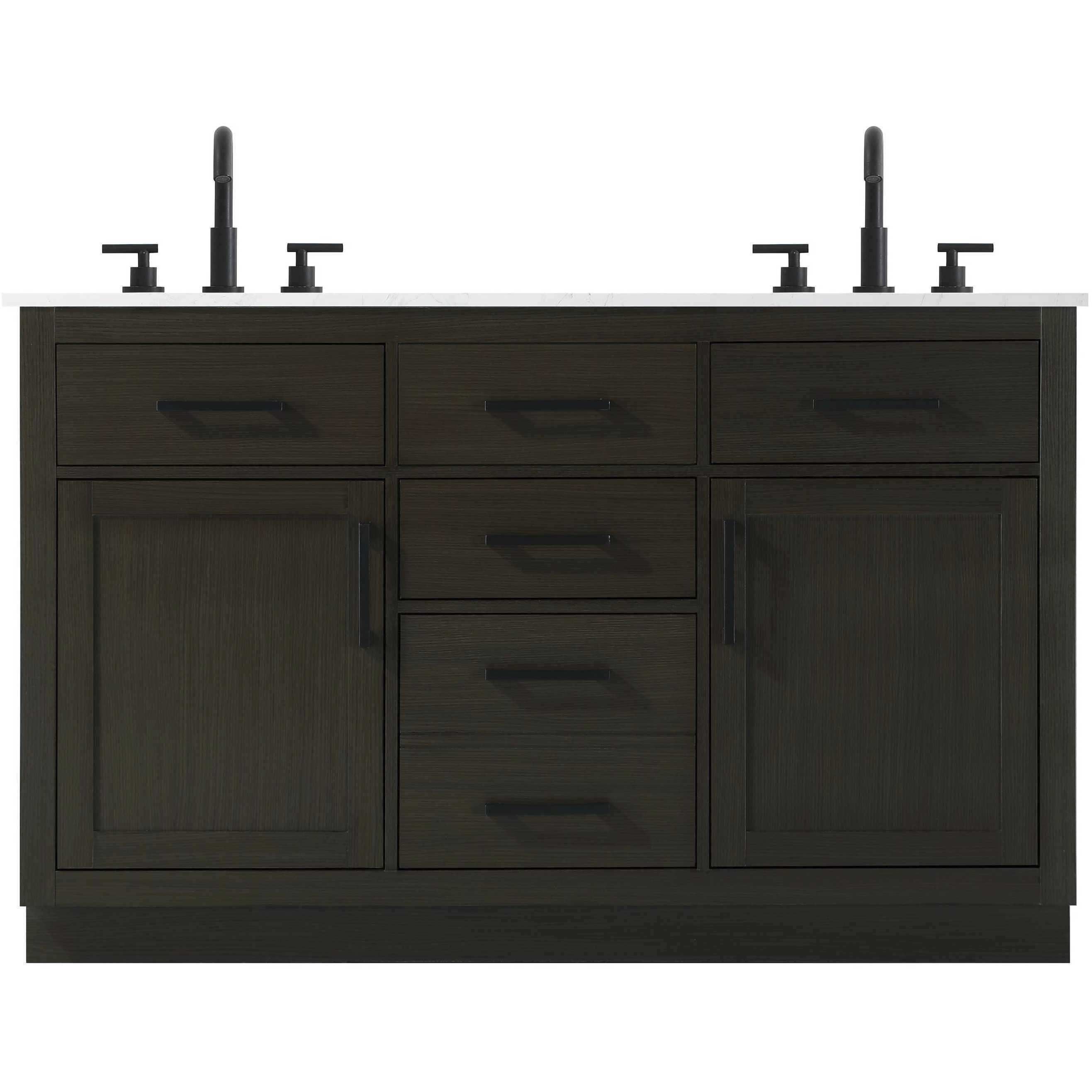 Alden 54 X 35 inch Mocha Brown Bathroom Vanity Cabinet