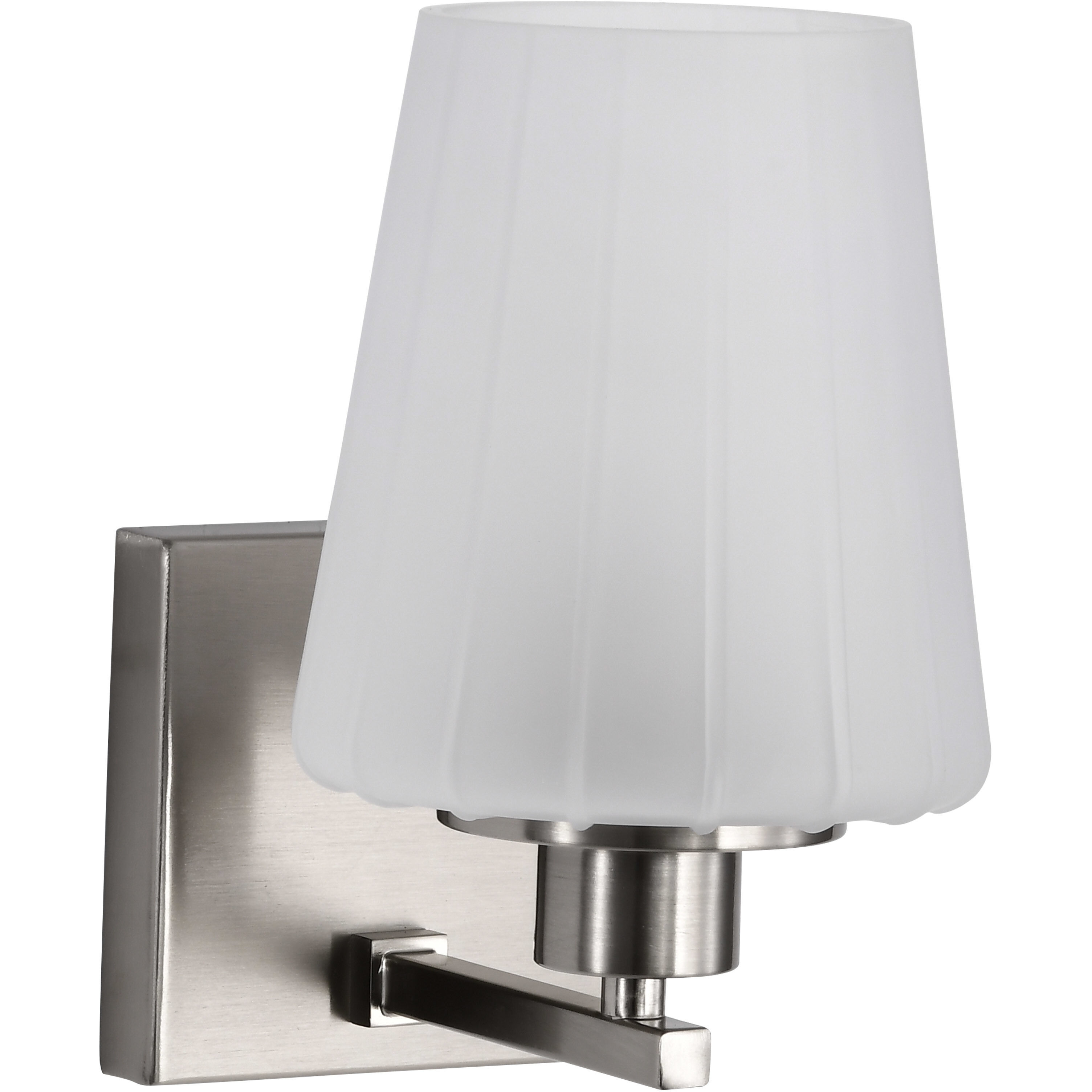 Lune 5.25 inch Brushed Nickel Vanity Wall Light