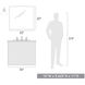 Orwell 1 Light 10 inch Chrome Wall Sconce Wall Light, Damp
