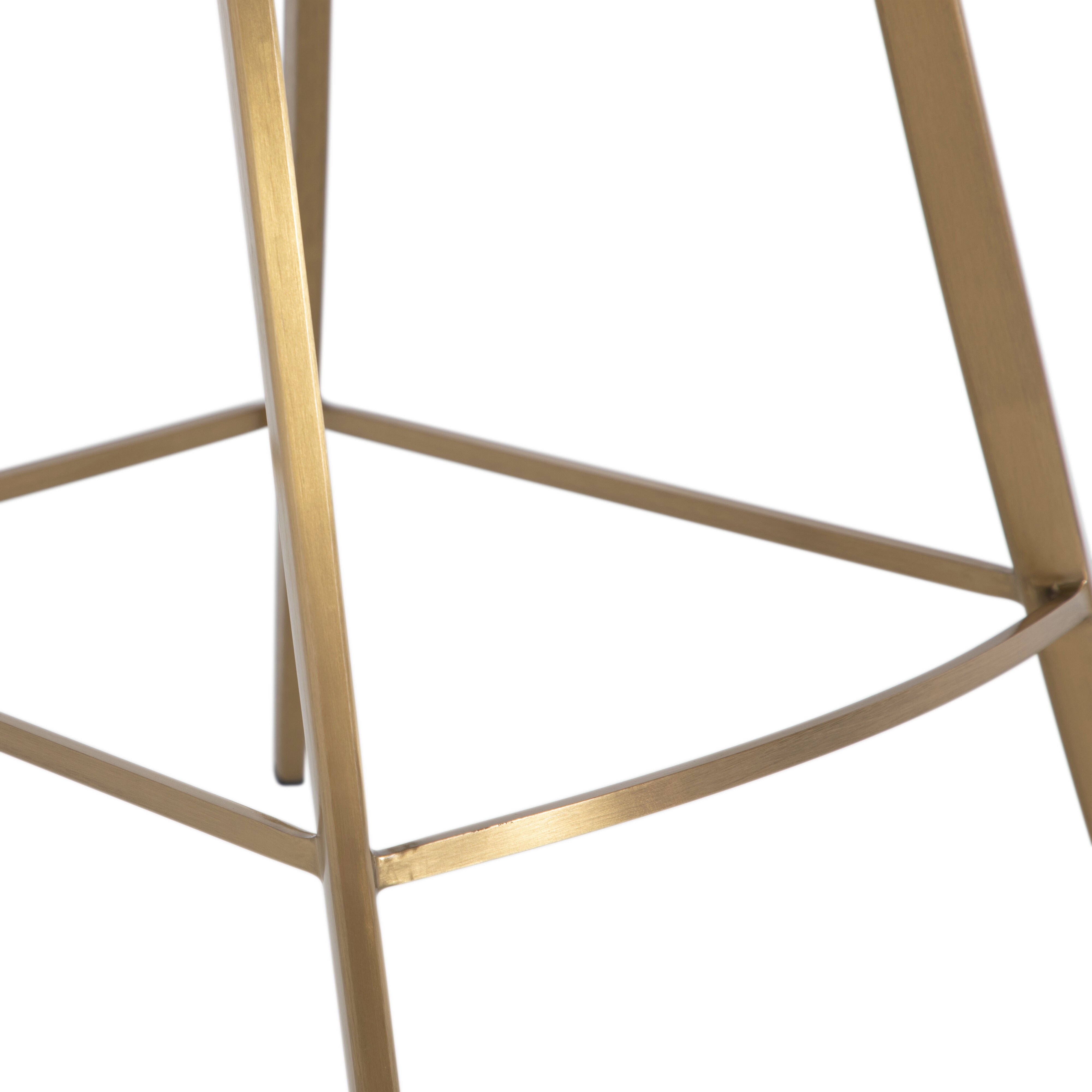 Hines 35.75 inch White & Ivory / Yellow Bar Counter Stool