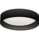 Carmen LED 11 inch Matte Black Flush Mount Ceiling Light