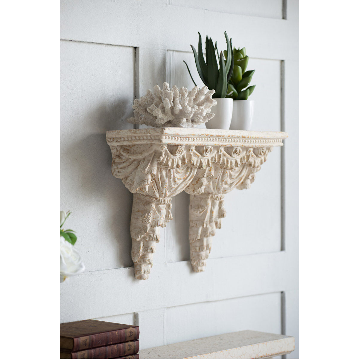 20 inch white shelf top