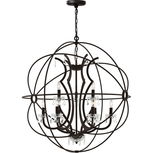 Campechia 9 Light 36 inch Brown Up Chandelier Ceiling Light