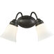 Califon 2 Light 13 inch Oil Rubbed Bronze Vanity Light Wall Light