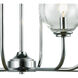 Glenolden 8 Light 30 inch Polished Chrome with Clear Chandelier Ceiling Light