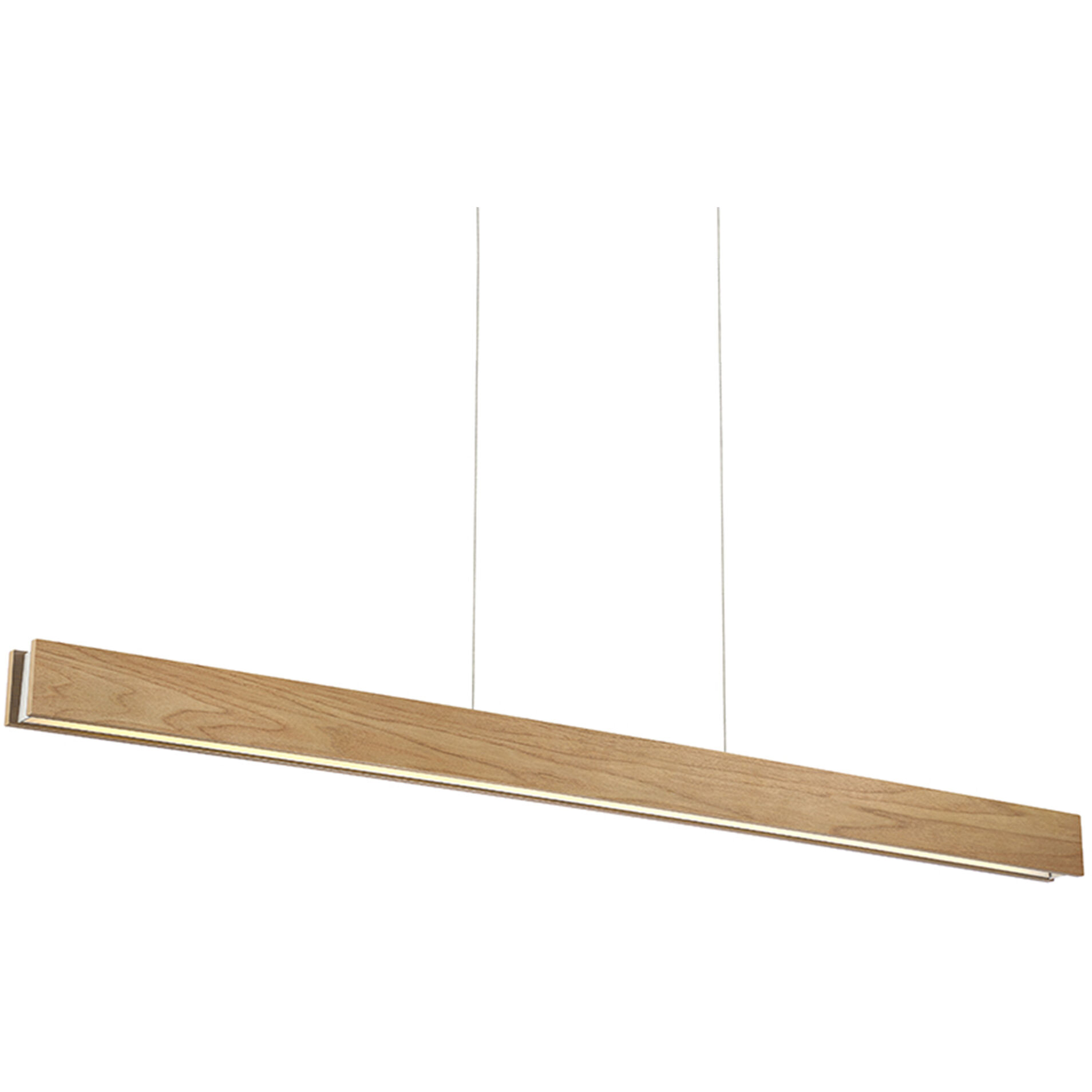 Drift Linear Pendant Ceiling Light in 56in., Walnut