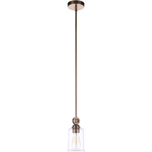 Romero 1 Light 5 inch Satin Brass Mini Pendant Ceiling Light