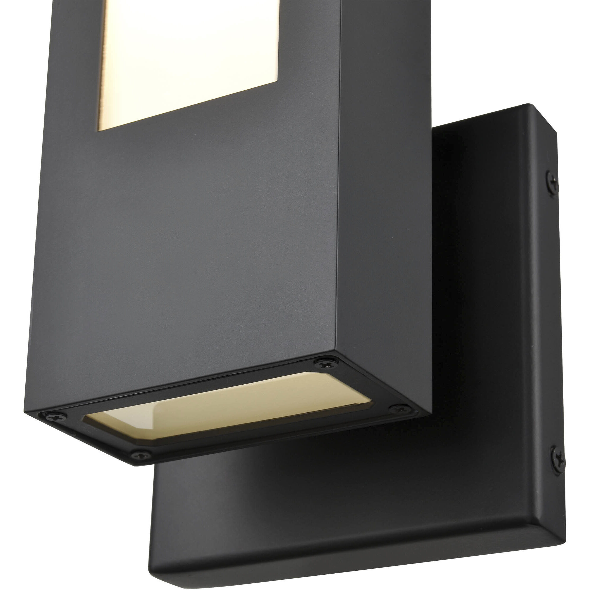 Amster LED 15.79 inch Powder Coated Black Outdoor Wall Sconce