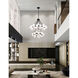 Arya LED 39 inch Black Chandelier Ceiling Light