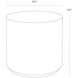 Perfetti 20 X 20 inch Grey / White Outdoor End Table