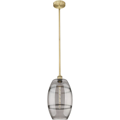 Edison Vaz 1 Light 10 inch Brushed Brass Stem Hung Mini Pendant Ceiling Light