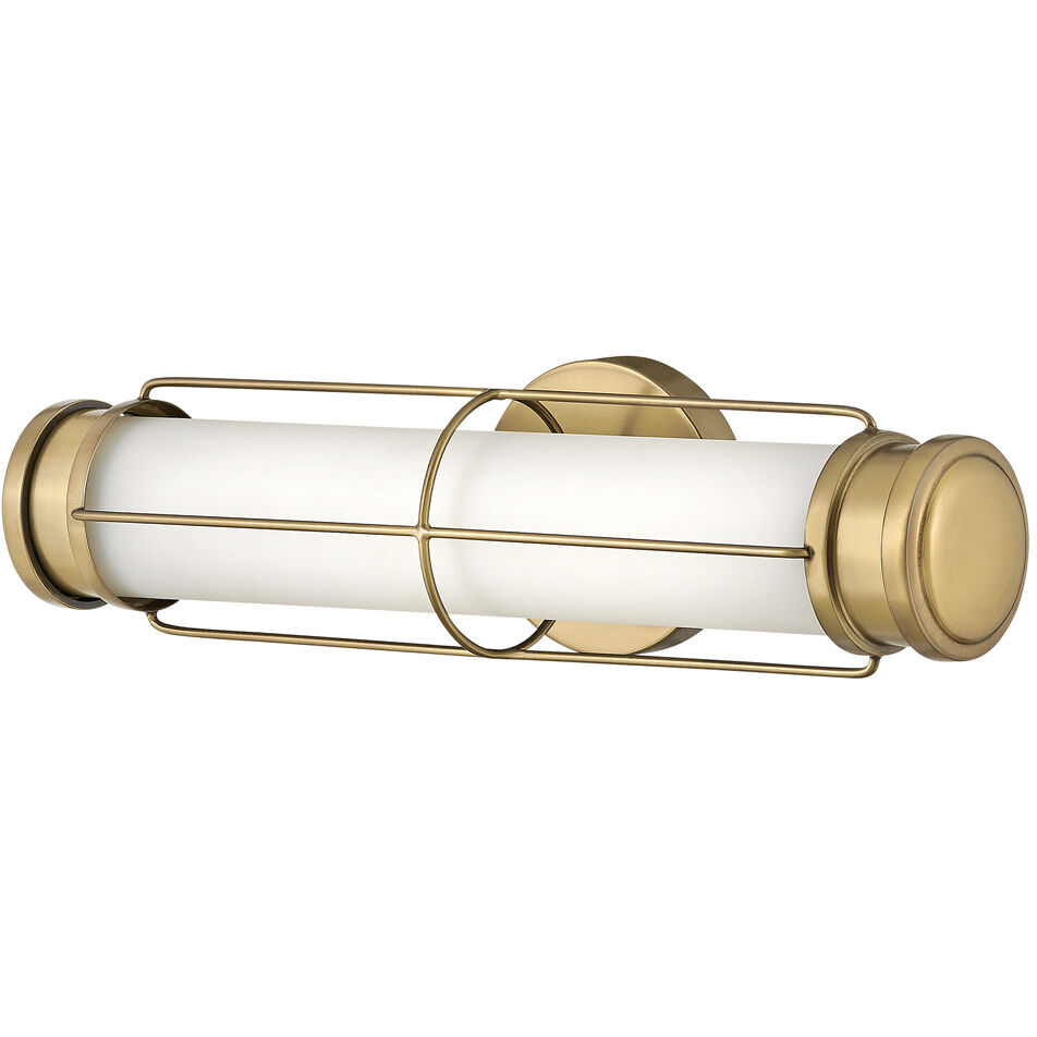 Saylor LED 17 inch Heritage Brass Bath Light Wall Light, Vertical