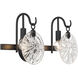 Addison 2 Light 16 inch Black Bathroom Vanity Light Wall Light