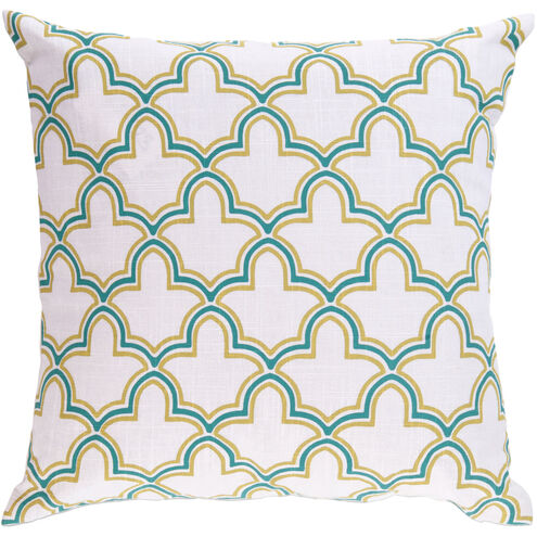 Marji 18 inch Cream, Lime, Emerald Pillow Kit