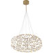 Canada LED 31.5 inch Gold Chandelier Ceiling Light