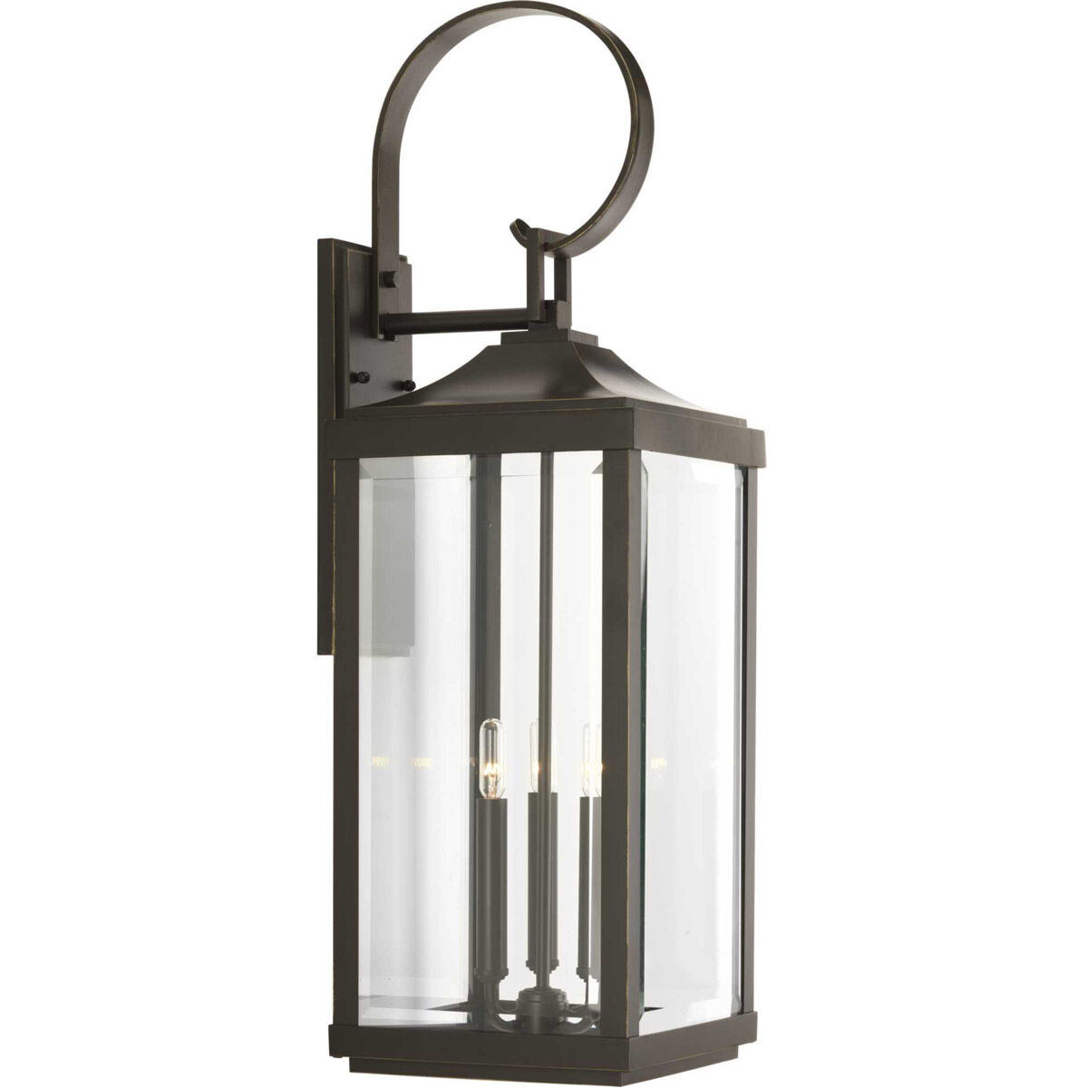 Gibbes Street 3 Light 31 inch Antique Bronze Outdoor Wall Lantern, Large, Design Series
