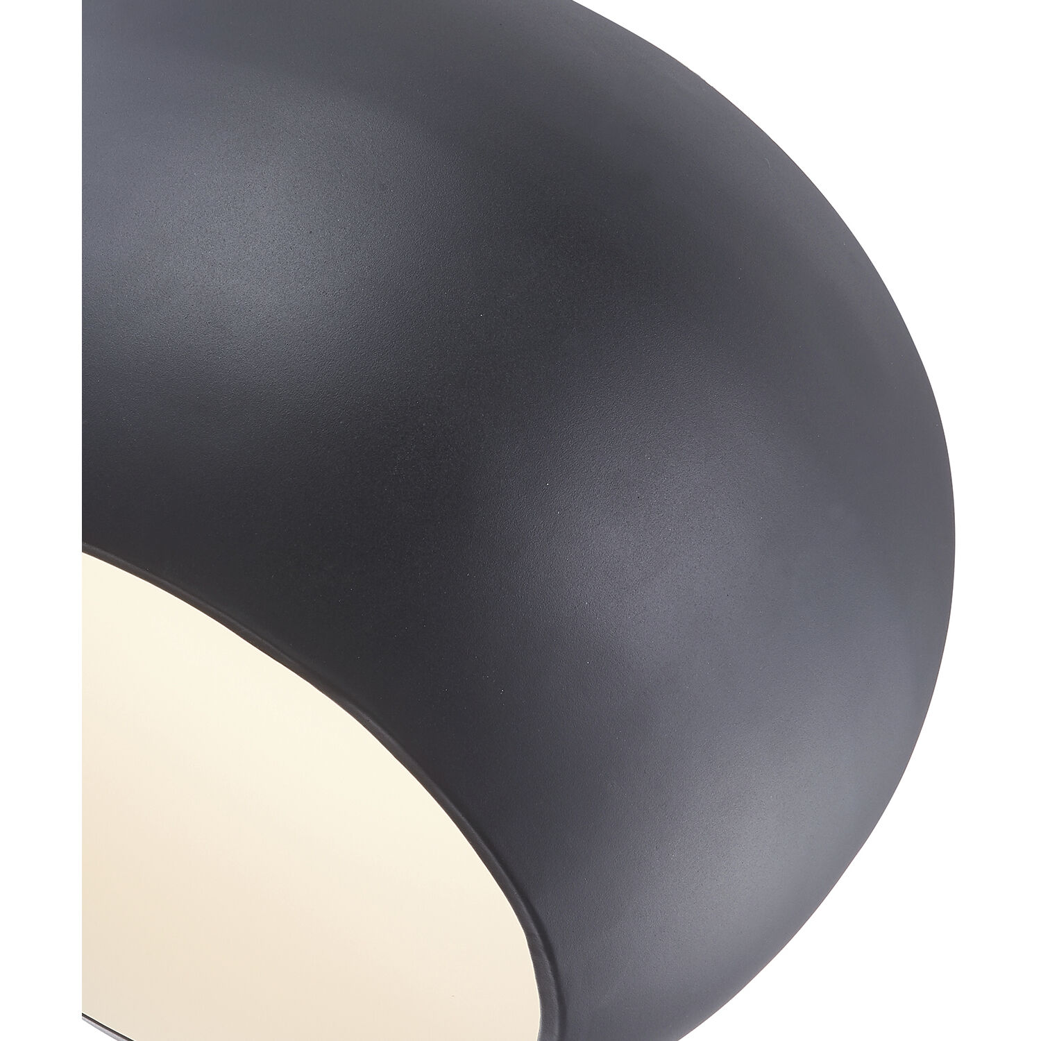 Croft LED 13.5 inch Black and White Flush Mount Ceiling Light