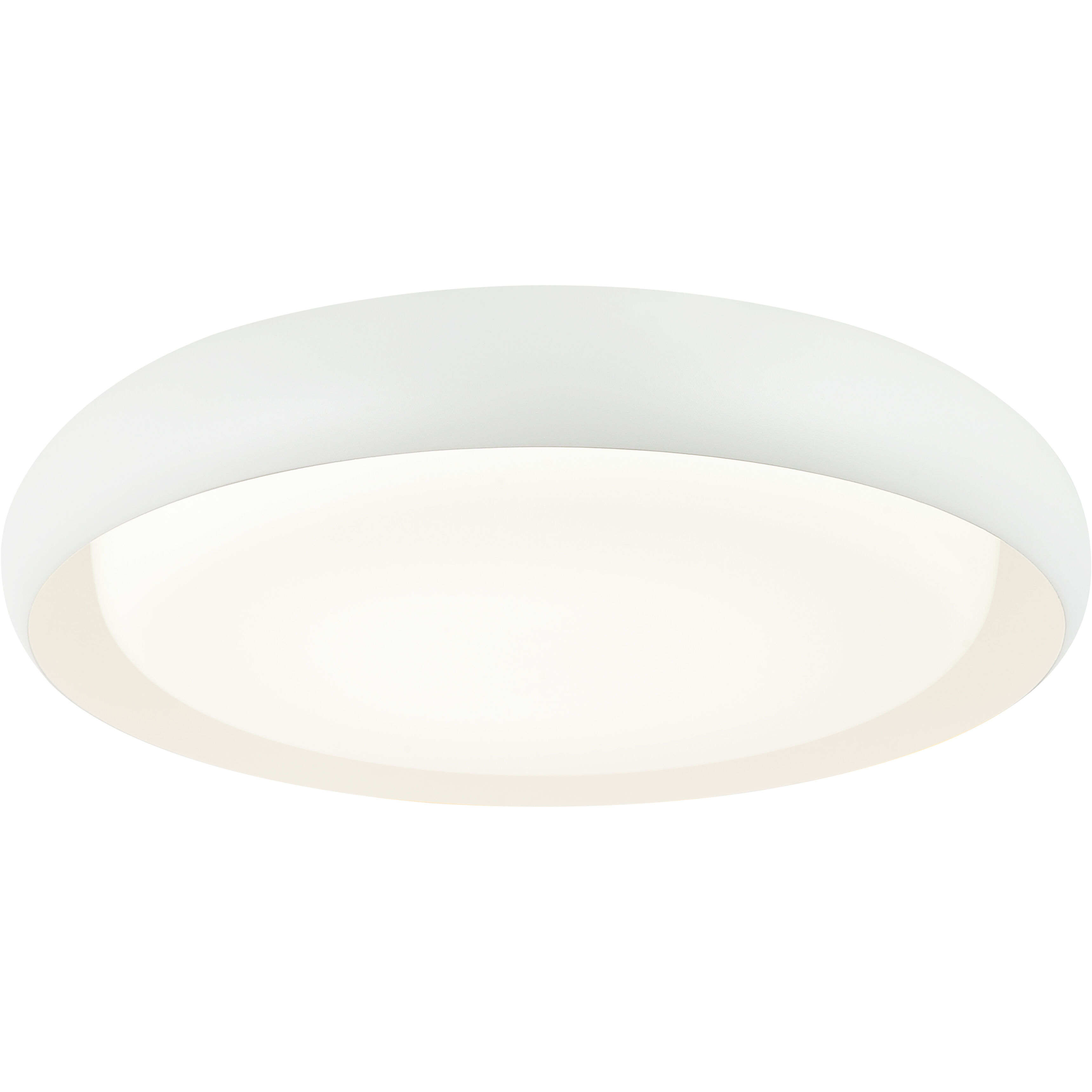Milia LED 18.25 inch Matte White Flush Mount Ceiling Light