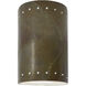 Ambiance Cylinder LED 5.75 inch Tierra Red Slate Wall Sconce Wall Light, Small