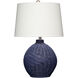 Cape 22 inch 150.00 watt Indigo Blue Table Lamp Portable Light