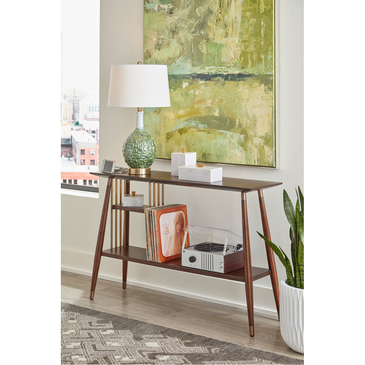 Wildwood 9 inch Natural White/Metallic Gold Box