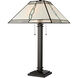 Evelyn 29 inch 60.00 watt Tiffany Bronze Table Lamp Portable Light