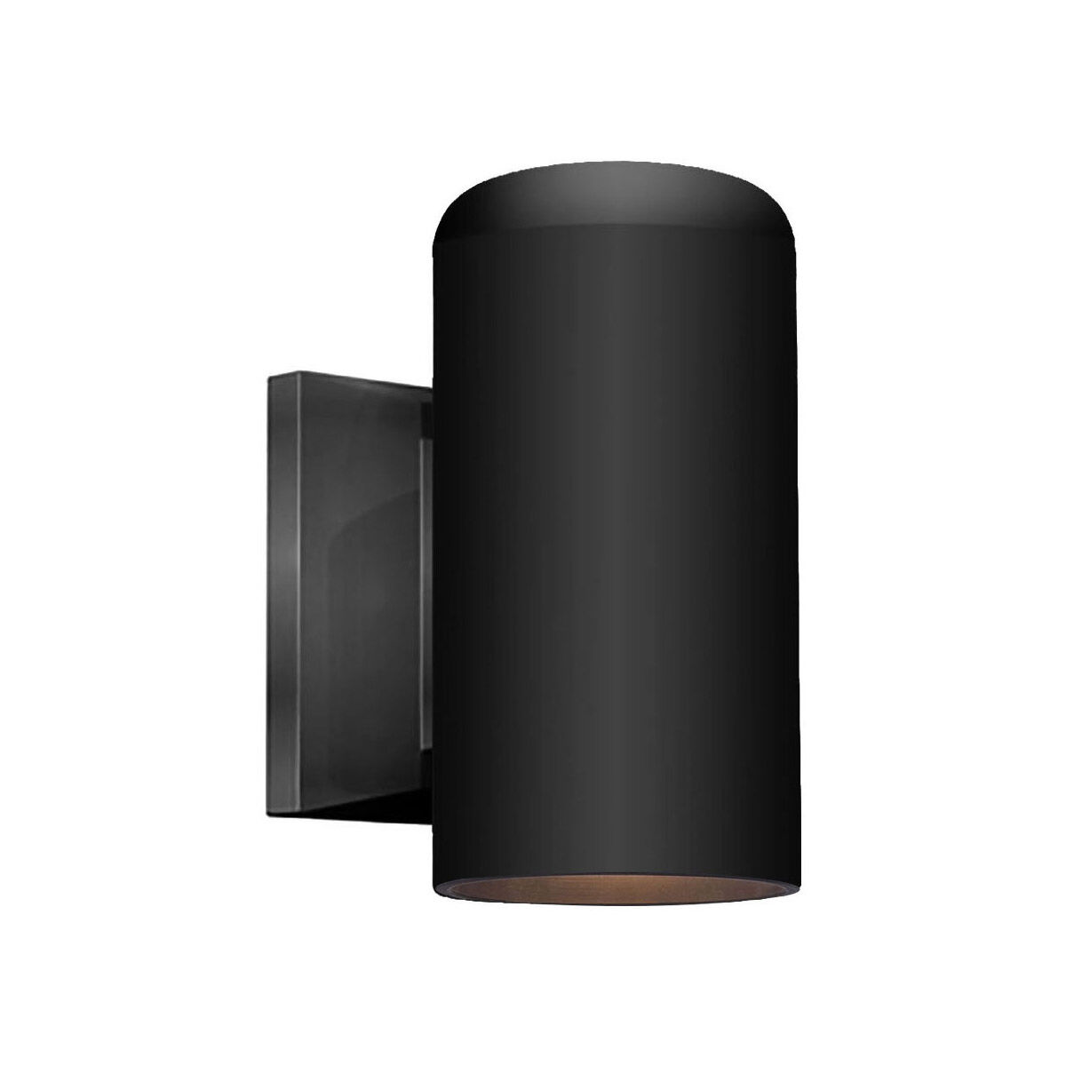 MarbleX 1 Light 7 inch Matte Black Exterior Wall Mount