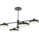Iris LED 49 inch Flat Bronze with Matte Black Mobile Chandelier Ceiling Light