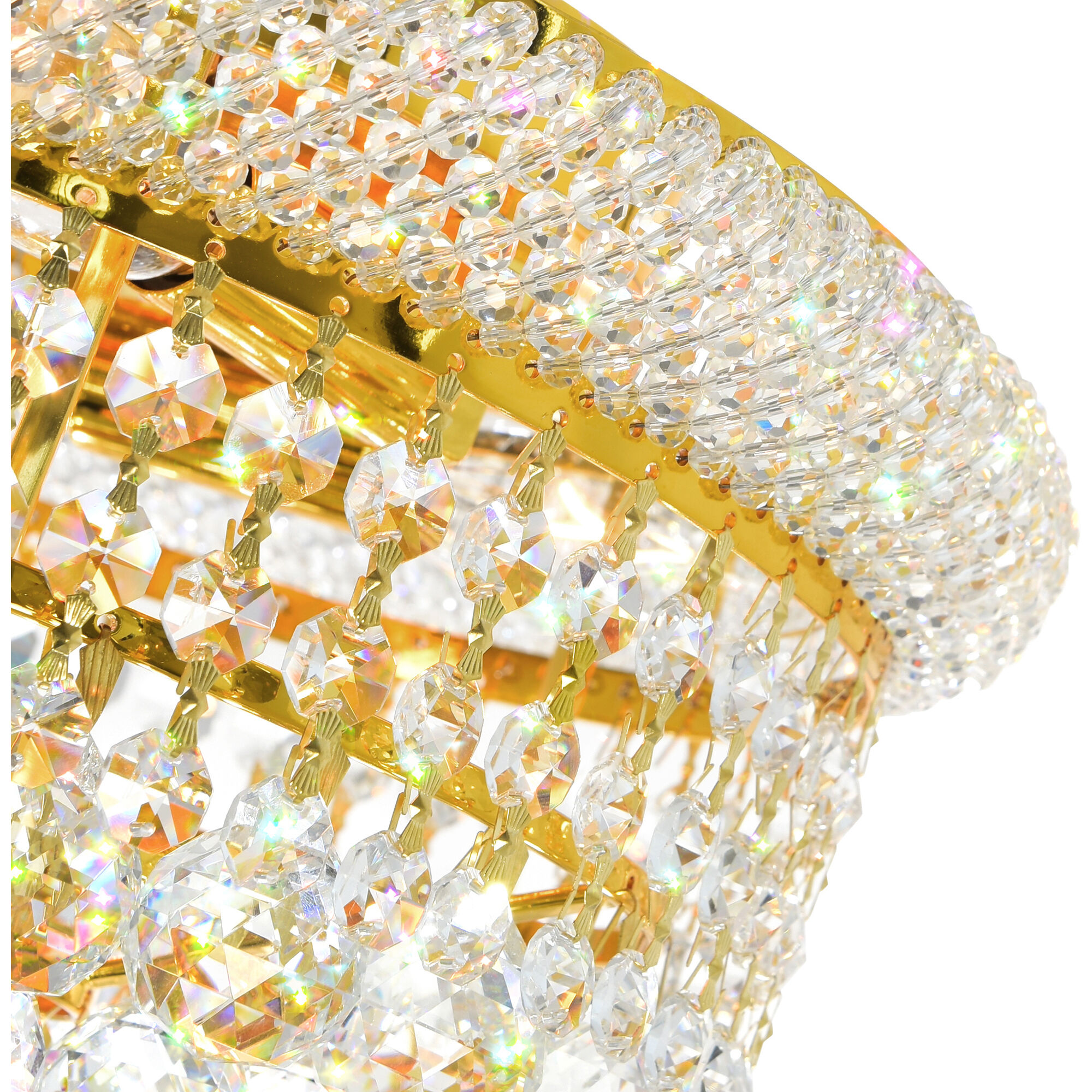 Empire 3 Light 12 inch Gold Flush Mount Ceiling Light