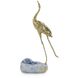 Brass Crane 9.75 X 4.75 inch Sculpture, on Kyanite, I