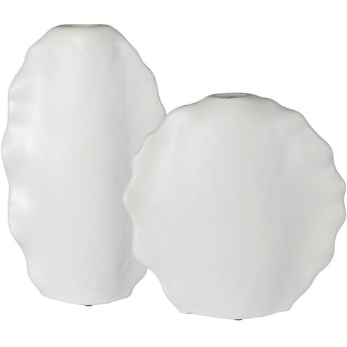 Ruffled 20 X 12 inch Vases, Set of 2