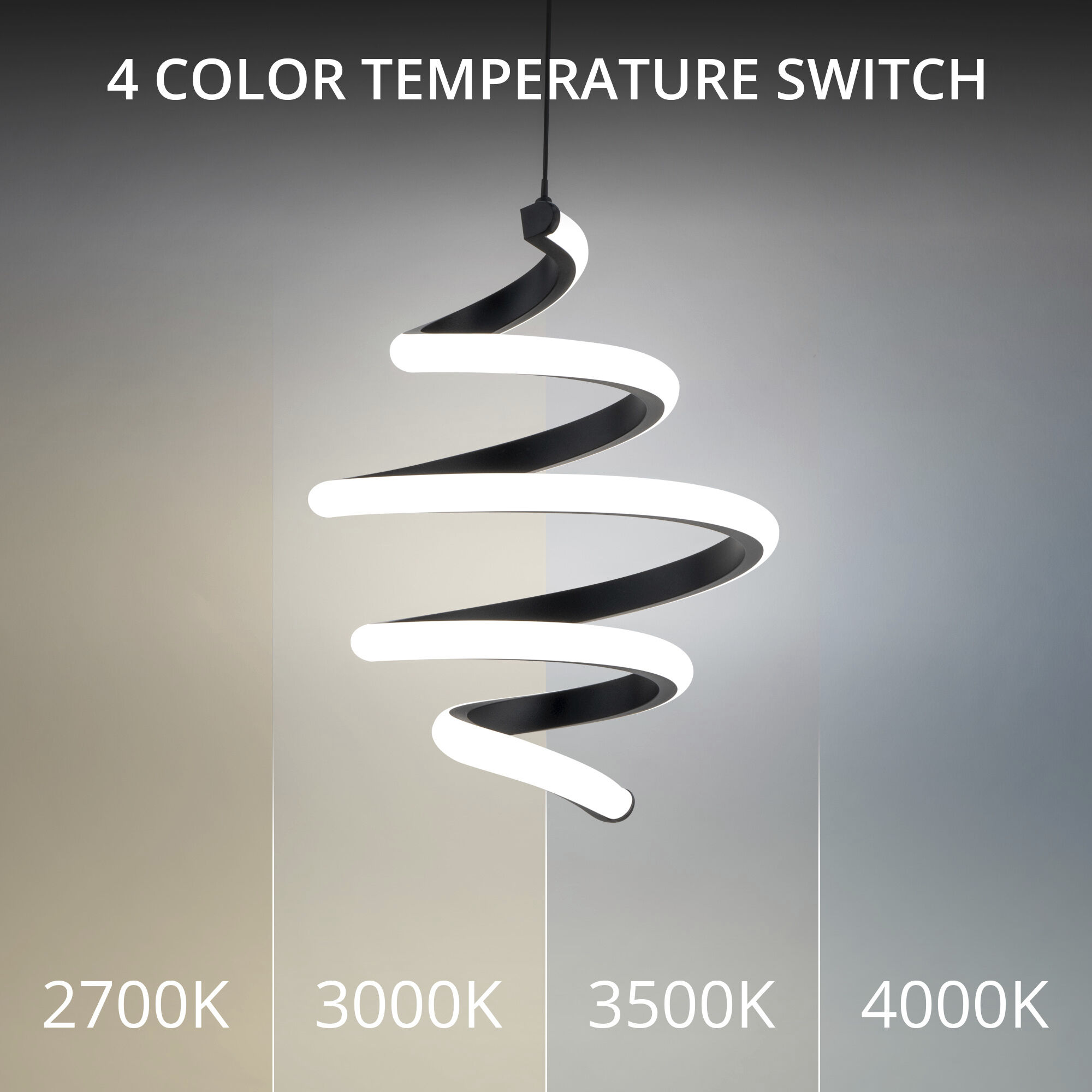 Vornado LED 17 inch Chrome Multi-Light Pendant Ceiling Light, dweLED