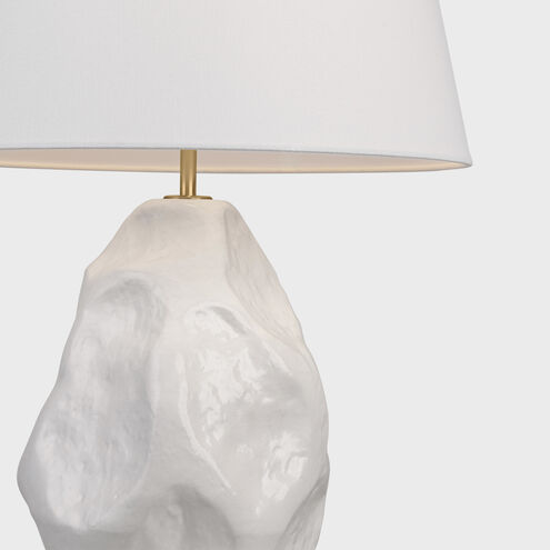 AERIN Rocco 27.25 inch 15.00 watt White Table Lamp Portable Light