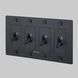 4G Toggle 120-277 Black Light Switch