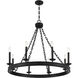 Seville 8 Light 34 inch Matte Black Chandelier Ceiling Light, Essentials