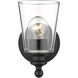 Ceil 1 Light 5 inch Matte Black Sconce Wall Light