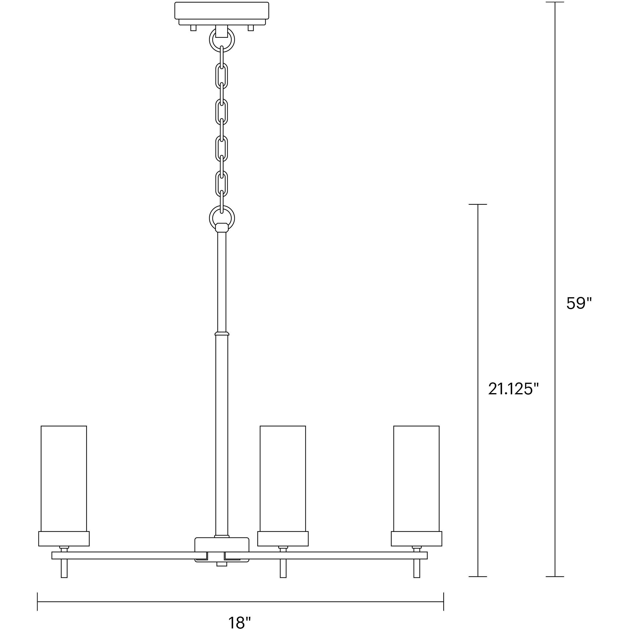 Sean Lavin Zire 3 Light 18 inch Brushed Nickel Chandelier Ceiling Light