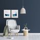 Waterside Collection Blue Framed Art