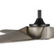 Manvel 60 inch Matte Black with Rustic Charcoal Blades Outdoor Ceiling Fan