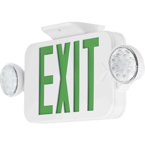 Exit Signs LED 18 inch White Emergency Exit Light Ceiling Light in Green