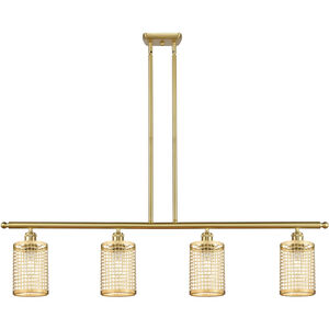 Nestbrook 4 Light 48 inch Satin Gold Island Light Ceiling Light