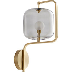 Isotope 1 Light Aged Brass Wall Sconce Wall Light