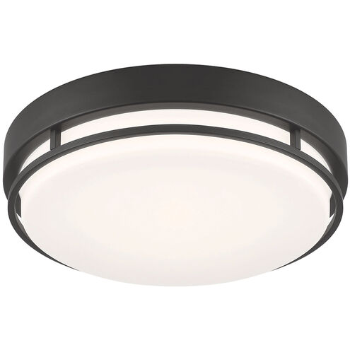 EnviroLite LED 14 inch Matte Black Flush Mount Ceiling Light