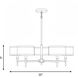 Vintage 5 Light 30 inch Natural Brass Chandelier Ceiling Light