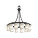 LumenAria LED 28 inch Matte Black Chandelier Ceiling Light