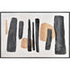 Wilkes Black with Ochre Framed Wall Art
