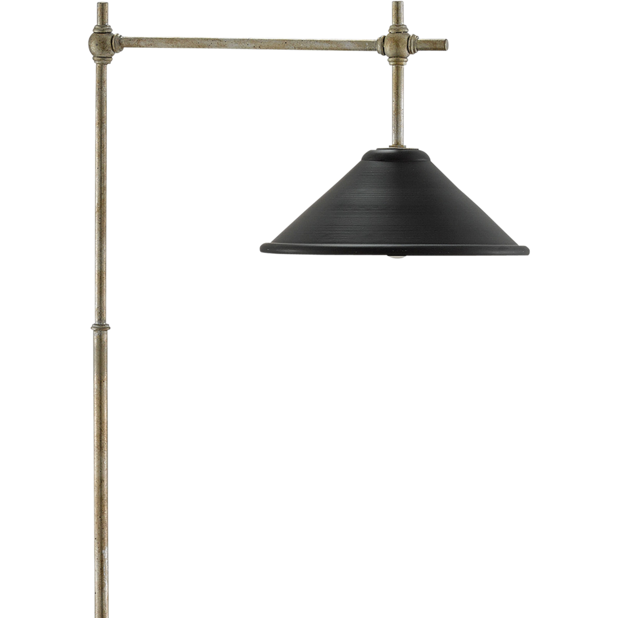 Dao 54 inch 40 watt Silver Granello/Satin Black Floor Lamp Portable Light