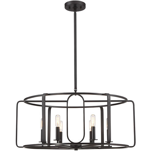 Santina 6 Light 28 inch English Bronze Chandelier Ceiling Light
