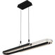 Mira LED 41.5 inch Matte Black Island Light Ceiling Light, Medium